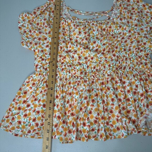 Torrid Babydoll Top 2X Floral - Picture 11 of 11